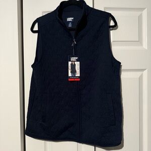 Land’s End Zip Front Quilted Vest, Women’s Size M